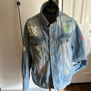 BROOKLYN CLOTH savage denim jacket. Size L.